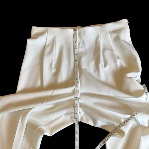 Women’s JM Collection Ivory Pleated Dress work Pants Size 12 - Picture 9 of 11